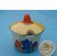 Clarice Cliff & Royal Doulton. MustardPotCrocusClariceCliff